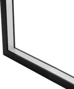 GLOBOSTAR® ALP-CORNER-IN90 RECESSA 61792 Χωνευτό Προφίλ Αλουμινίου Γωνία με Λευκό Γαλακτερό Πατητό Κάλυμμα για Ταινίες LED IP20 – Μαύρο Ματ – Μ30 x Π3.5 x Υ4cm