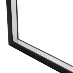 GLOBOSTAR® ALP-CORNER-IN90 RECESSA 61792 Χωνευτό Προφίλ Αλουμινίου Γωνία με Λευκό Γαλακτερό Πατητό Κάλυμμα για Ταινίες LED IP20 – Μαύρο Ματ – Μ30 x Π3.5 x Υ4cm