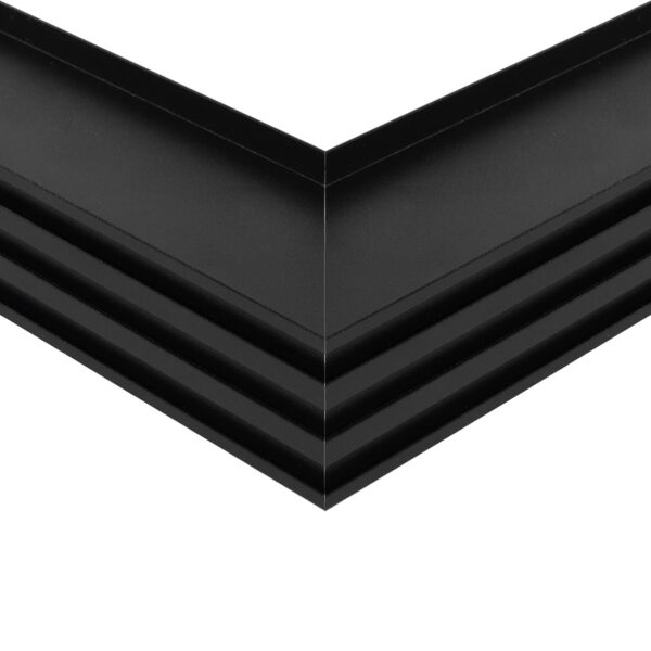 GLOBOSTAR® ALP-CORNER-IN90 RECESSA 61792 Χωνευτό Προφίλ Αλουμινίου Γωνία με Λευκό Γαλακτερό Πατητό Κάλυμμα για Ταινίες LED IP20 – Μαύρο Ματ – Μ30 x Π3.5 x Υ4cm