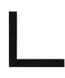 GLOBOSTAR® ALP-CORNER-IN90 RECESSA 61792 Χωνευτό Προφίλ Αλουμινίου Γωνία με Λευκό Γαλακτερό Πατητό Κάλυμμα για Ταινίες LED IP20 – Μαύρο Ματ – Μ30 x Π3.5 x Υ4cm