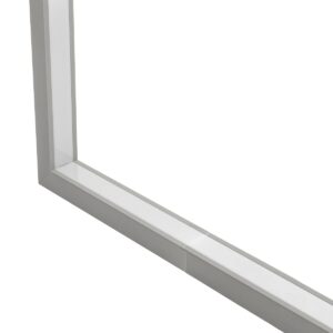 GLOBOSTAR® ALP-CORNER-IN90 RECESSA 61793 Χωνευτό Προφίλ Αλουμινίου Γωνία με Λευκό Γαλακτερό Πατητό Κάλυμμα για Ταινίες LED IP20 – Γκρι Ανθρακί Ματ – Μ30 x Π3.5 x Υ4cm