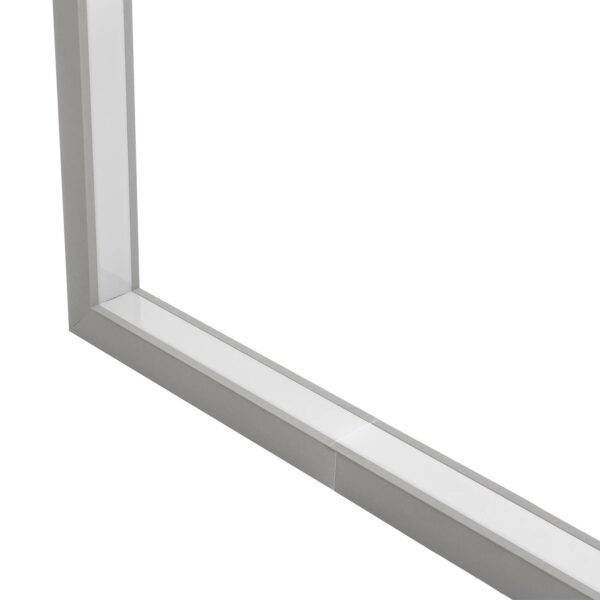 GLOBOSTAR® ALP-CORNER-IN90 RECESSA 61793 Χωνευτό Προφίλ Αλουμινίου Γωνία με Λευκό Γαλακτερό Πατητό Κάλυμμα για Ταινίες LED IP20 – Γκρι Ανθρακί Ματ – Μ30 x Π3.5 x Υ4cm
