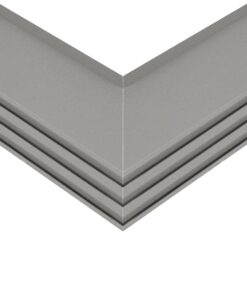 GLOBOSTAR® ALP-CORNER-IN90 RECESSA 61793 Χωνευτό Προφίλ Αλουμινίου Γωνία με Λευκό Γαλακτερό Πατητό Κάλυμμα για Ταινίες LED IP20 – Γκρι Ανθρακί Ματ – Μ30 x Π3.5 x Υ4cm