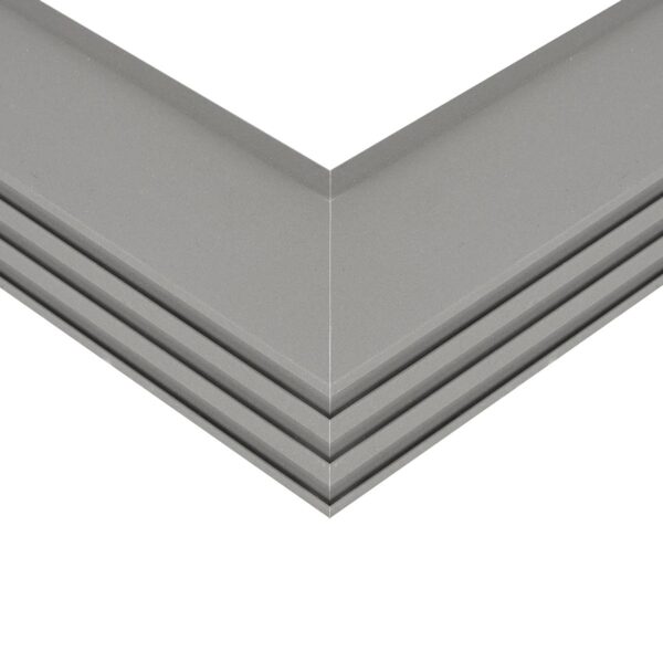 GLOBOSTAR® ALP-CORNER-IN90 RECESSA 61793 Χωνευτό Προφίλ Αλουμινίου Γωνία με Λευκό Γαλακτερό Πατητό Κάλυμμα για Ταινίες LED IP20 – Γκρι Ανθρακί Ματ – Μ30 x Π3.5 x Υ4cm