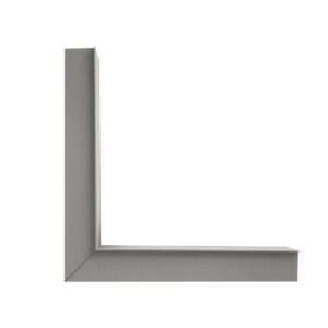 GLOBOSTAR® ALP-CORNER-IN90 RECESSA 61793 Χωνευτό Προφίλ Αλουμινίου Γωνία με Λευκό Γαλακτερό Πατητό Κάλυμμα για Ταινίες LED IP20 – Γκρι Ανθρακί Ματ – Μ30 x Π3.5 x Υ4cm