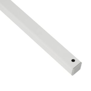 GLOBOSTAR® ALP-LINEAR GLOWTRACK 61796-3M Επιφανειακό Προφίλ Αλουμινίου με Λευκό Γαλακτερό Πατητό Κάλυμμα για Ταινίες LED IP20 – Λευκό Ματ – Μ300 x Π2 x Υ2cm – Πακέτο 5 Τεμαχίων