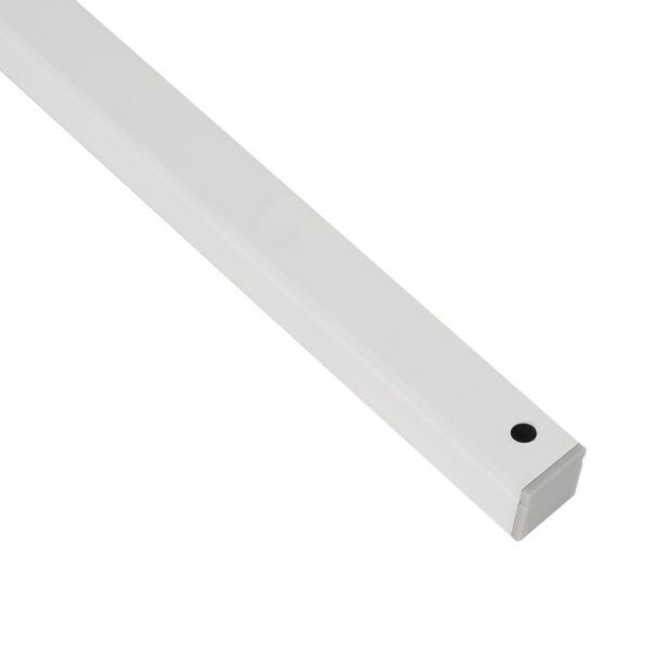 GLOBOSTAR® ALP-LINEAR GLOWTRACK 61796-3M Επιφανειακό Προφίλ Αλουμινίου με Λευκό Γαλακτερό Πατητό Κάλυμμα για Ταινίες LED IP20 – Λευκό Ματ – Μ300 x Π2 x Υ2cm – Πακέτο 5 Τεμαχίων