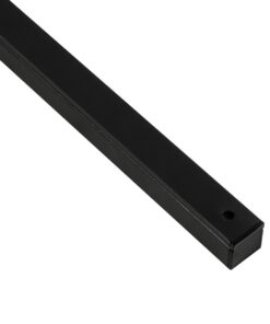 GLOBOSTAR® ALP-LINEAR GLOWTRACK 61797-3M Επιφανειακό Προφίλ Αλουμινίου με Λευκό Γαλακτερό Πατητό Κάλυμμα για Ταινίες LED IP20 – Μαύρο Ματ – Μ300 x Π2 x Υ2cm – Πακέτο 5 Τεμαχίων