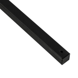 GLOBOSTAR® ALP-LINEAR GLOWTRACK 61797-3M Επιφανειακό Προφίλ Αλουμινίου με Λευκό Γαλακτερό Πατητό Κάλυμμα για Ταινίες LED IP20 – Μαύρο Ματ – Μ300 x Π2 x Υ2cm – Πακέτο 5 Τεμαχίων