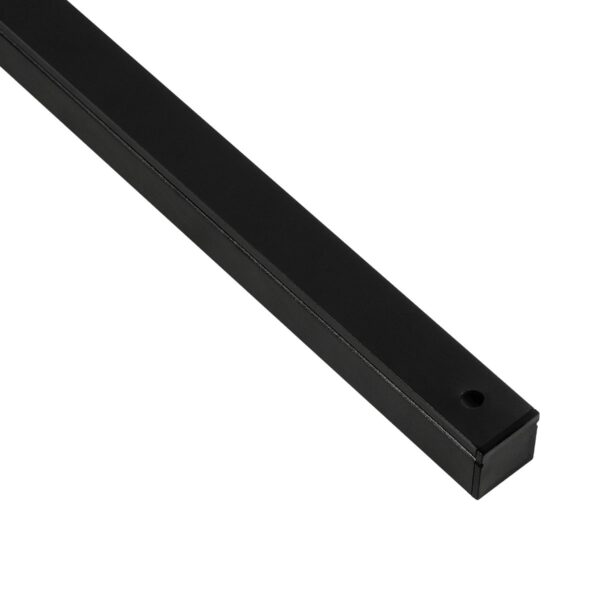 GLOBOSTAR® ALP-LINEAR GLOWTRACK 61797-3M Επιφανειακό Προφίλ Αλουμινίου με Λευκό Γαλακτερό Πατητό Κάλυμμα για Ταινίες LED IP20 – Μαύρο Ματ – Μ300 x Π2 x Υ2cm – Πακέτο 5 Τεμαχίων