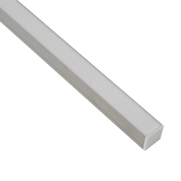 GLOBOSTAR® ALP-LINEAR GLOWTRACK 61798-3M Επιφανειακό Προφίλ Αλουμινίου με Λευκό Γαλακτερό Πατητό Κάλυμμα για Ταινίες LED IP20 – Γκρι Ανθρακί Ματ – Μ300 x Π2 x Υ2cm – Πακέτο 5 Τεμαχίων