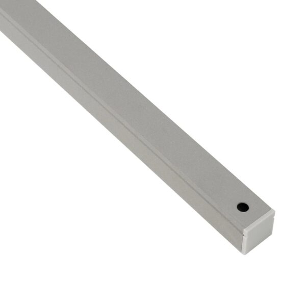 GLOBOSTAR® ALP-LINEAR GLOWTRACK 61798-3M Επιφανειακό Προφίλ Αλουμινίου με Λευκό Γαλακτερό Πατητό Κάλυμμα για Ταινίες LED IP20 – Γκρι Ανθρακί Ματ – Μ300 x Π2 x Υ2cm – Πακέτο 5 Τεμαχίων