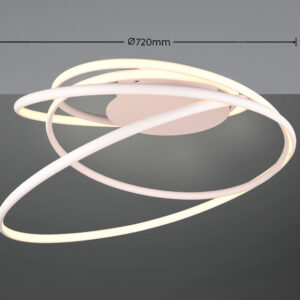 Trio Lighting NALA – 644310131 Φωτιστικό Οροφής LED 57W 6800lm Step Dimmable CCT Λευκό Ματ