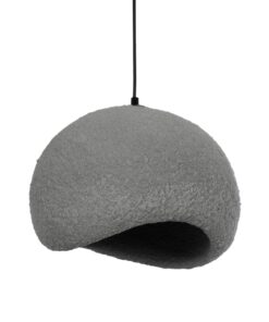 GLOBOSTAR® STONE 204-0122 Μοντέρνο Κρεμαστό Φωτιστικό Οροφής με Ντουί 1 x E27 AC 220-240V IP20 – Γκρι – Μ35 x Π31 x Υ26cm