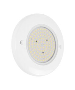 GLOBOSTAR® POOLARTY 61715 Υποβρύχιο Φωτιστικό για Σιντριβάνια/Πισίνες LED 8W 640lm 120° DC 12V Αδιάβροχο IP68 Φυσικό Λευκό 4500K Dimmable – Bridgelux SMD Chip – 1m VDE Rubber Καλώδιο – Μ13 x Π13 x Υ2cm – 3 Χρόνια Εγγύηση