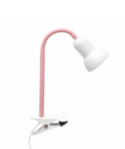 GloboStar® TAVOLO 204-0154 Παιδικό Eπιτραπέζιο Φωτιστικό Μονόφωτο 1 x E14 IP20 Ροζ & Λευκό – Μ11 x Π9 x Υ35cm