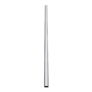 GLOBOSTAR® ALP-LINEAR CURBARIO 70804-1M Επιφανειακό Εύκαμπτο Προφίλ Αλουμινίου με Λευκό Γαλακτερό Πατητό Κάλυμμα για Ταινίες LED IP20 – Μαύρο & Λευκό – Μ100 x Π1.8 x Υ0.5cm