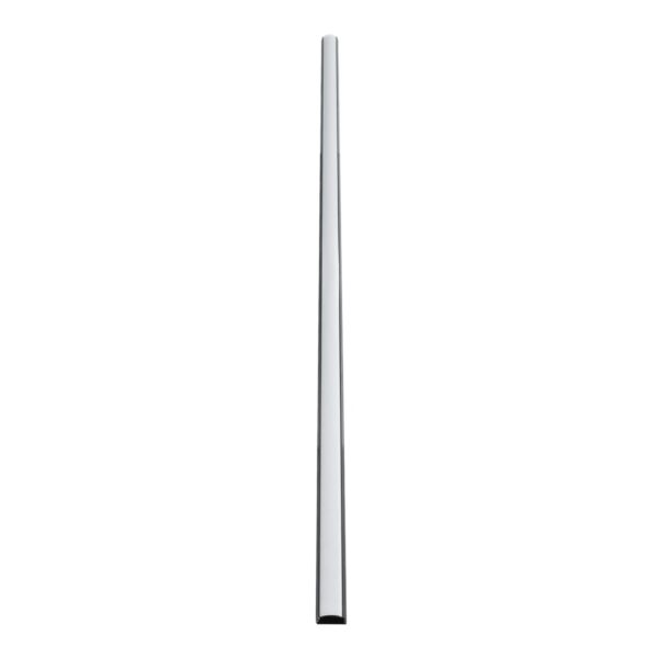 GLOBOSTAR® ALP-LINEAR CURBARIO 70804-1M Επιφανειακό Εύκαμπτο Προφίλ Αλουμινίου με Λευκό Γαλακτερό Πατητό Κάλυμμα για Ταινίες LED IP20 – Μαύρο & Λευκό – Μ100 x Π1.8 x Υ0.5cm