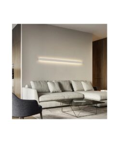 GLOBOSTAR® ALP-WALL-UPDOWN CONCEALED 70844-1M Επιφανειακό Προφίλ Αλουμινίου Ειδικό για Δημιουργία Κρυφού Φωτισμού Up & Down με Λευκό Γαλακτερό Πατητό Κάλυμμα για Ταινίες LED IP20 – Ασημί & Λευκό – Μ100 x Π5 x Υ1.7cm