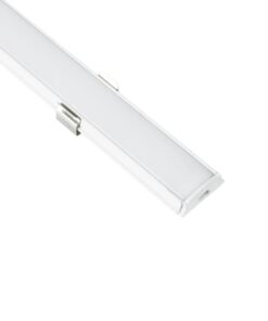 GLOBOSTAR® ALP-LINEAR CURBARIO 70863-1M Επιφανειακό Εύκαμπτο Προφίλ Αλουμινίου με Λευκό Γαλακτερό Πατητό Κάλυμμα για Ταινίες LED IP20 – Λευκό – Μ100 x Π1.8 x Υ0.5cm