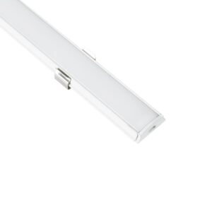 GLOBOSTAR® ALP-LINEAR CURBARIO 70863-1M Επιφανειακό Εύκαμπτο Προφίλ Αλουμινίου με Λευκό Γαλακτερό Πατητό Κάλυμμα για Ταινίες LED IP20 – Λευκό – Μ100 x Π1.8 x Υ0.5cm