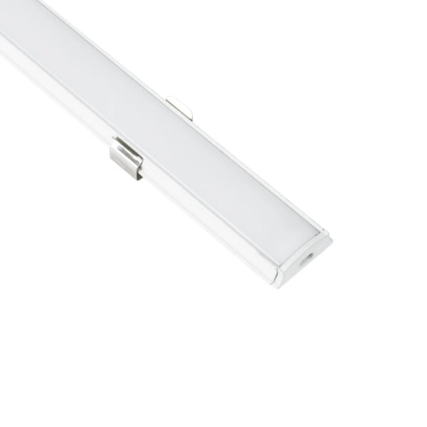 GLOBOSTAR® ALP-LINEAR CURBARIO 70863-1M Επιφανειακό Εύκαμπτο Προφίλ Αλουμινίου με Λευκό Γαλακτερό Πατητό Κάλυμμα για Ταινίες LED IP20 – Λευκό – Μ100 x Π1.8 x Υ0.5cm