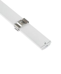 GLOBOSTAR® ALP-LINEAR CURBARIO 70863-1M Επιφανειακό Εύκαμπτο Προφίλ Αλουμινίου με Λευκό Γαλακτερό Πατητό Κάλυμμα για Ταινίες LED IP20 – Λευκό – Μ100 x Π1.8 x Υ0.5cm