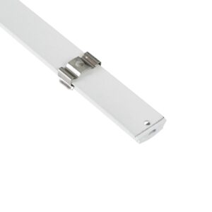 GLOBOSTAR® ALP-LINEAR CURBARIO 70863-1M Επιφανειακό Εύκαμπτο Προφίλ Αλουμινίου με Λευκό Γαλακτερό Πατητό Κάλυμμα για Ταινίες LED IP20 – Λευκό – Μ100 x Π1.8 x Υ0.5cm