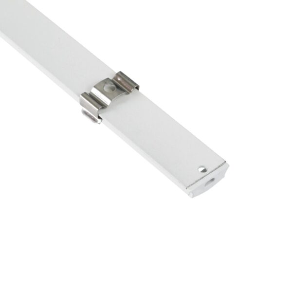 GLOBOSTAR® ALP-LINEAR CURBARIO 70863-1M Επιφανειακό Εύκαμπτο Προφίλ Αλουμινίου με Λευκό Γαλακτερό Πατητό Κάλυμμα για Ταινίες LED IP20 – Λευκό – Μ100 x Π1.8 x Υ0.5cm
