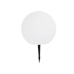 GLOBOSTAR® AQUAGLOW 71474 Μοντέρνο Φωτιστικό Κήπου Μπάλα με IR Ασύρματο Χειριστήριο LED 3W 240lm 360° DC 5V με USB-C με Ενσωματωμένο Φωτοβολταϊκό Panel 6V 1W & Επαναφορτιζόμενη Μπαταρία Li-ion 3.7V 2×18650 1400mAh Αδιάβροχο IP54 Πολύχρωμο RGBW Dimmable – Sanan SMD Chip – Γαλακτερό Λευκό – Μ25 x Π25 x Υ25cm – 2 Χρόνια Εγγύηση