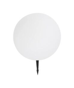 GLOBOSTAR® AQUAGLOW 71475 Μοντέρνο Φωτιστικό Κήπου Μπάλα με IR Ασύρματο Χειριστήριο LED 5W 400lm 360° DC 5V με USB-C με Ενσωματωμένο Φωτοβολταϊκό Panel 6V 1.5W & Επαναφορτιζόμενη Μπαταρία Li-ion 3.7V 3×18650 1800mAh Αδιάβροχο IP54 Πολύχρωμο RGBW Dimmable – Sanan SMD Chip – Γαλακτερό Λευκό – Μ35 x Π35 x Υ35cm – 2 Χρόνια Εγγύηση