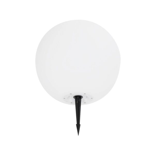 GLOBOSTAR® AQUAGLOW 71475 Μοντέρνο Φωτιστικό Κήπου Μπάλα με IR Ασύρματο Χειριστήριο LED 5W 400lm 360° DC 5V με USB-C με Ενσωματωμένο Φωτοβολταϊκό Panel 6V 1.5W & Επαναφορτιζόμενη Μπαταρία Li-ion 3.7V 3×18650 1800mAh Αδιάβροχο IP54 Πολύχρωμο RGBW Dimmable – Sanan SMD Chip – Γαλακτερό Λευκό – Μ35 x Π35 x Υ35cm – 2 Χρόνια Εγγύηση