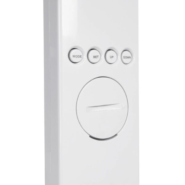 GLOBOSTAR® ZENTIME 76554 Μοντέρνο Επιτραπέζιο Φωτιστικό Γραφείου με Ασύρματη Φόρτιση 15W 3A & Ψηφιακό Ρολόι LED 3.5W 350lm 120° DC 5V με USB-C IP20 Ρυθμιζόμενο Λευκό CCT με Αφή 2700K/4500K/6000K Dimmable – Sanan SMD Chip – Μαύρο – Μ19.5 x Π14.5 x Υ38.8cm – 2 Χρόνια Εγγύηση