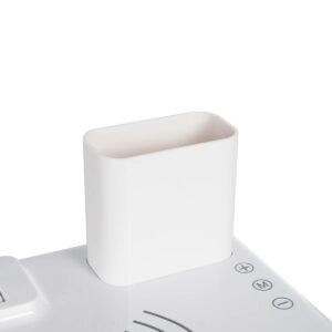 GLOBOSTAR® ZENTIME 76554 Μοντέρνο Επιτραπέζιο Φωτιστικό Γραφείου με Ασύρματη Φόρτιση 15W 3A & Ψηφιακό Ρολόι LED 3.5W 350lm 120° DC 5V με USB-C IP20 Ρυθμιζόμενο Λευκό CCT με Αφή 2700K/4500K/6000K Dimmable – Sanan SMD Chip – Μαύρο – Μ19.5 x Π14.5 x Υ38.8cm – 2 Χρόνια Εγγύηση