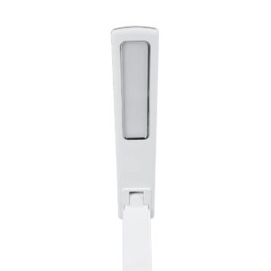 GLOBOSTAR® ZENTIME 76554 Μοντέρνο Επιτραπέζιο Φωτιστικό Γραφείου με Ασύρματη Φόρτιση 15W 3A & Ψηφιακό Ρολόι LED 3.5W 350lm 120° DC 5V με USB-C IP20 Ρυθμιζόμενο Λευκό CCT με Αφή 2700K/4500K/6000K Dimmable – Sanan SMD Chip – Μαύρο – Μ19.5 x Π14.5 x Υ38.8cm – 2 Χρόνια Εγγύηση