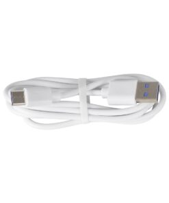 GLOBOSTAR® LUCORA 76555 Μοντέρνο Επιτραπέζιο Φωτιστικό Γραφείου με Ασύρματη Φόρτιση 10W 2A & 4W Bluetooth Ηχείο LED 3W 300lm 120° DC 5V με USB-C IP20 Ρυθμιζόμενο Λευκό CCT με Αφή 2700K/4500K/6000K Dimmable – Sanan SMD Chip – Λευκό – Μ12 x Π12 x Υ32cm – 2 Χρόνια Εγγύηση
