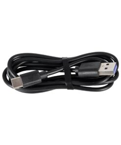 GLOBOSTAR® LUCORA 76556 Μοντέρνο Επιτραπέζιο Φωτιστικό Γραφείου με Ασύρματη Φόρτιση 10W 2A & 4W Bluetooth Ηχείο LED 3W 300lm 120° DC 5V με USB-C IP20 Ρυθμιζόμενο Λευκό CCT με Αφή 2700K/4500K/6000K Dimmable – Sanan SMD Chip – Μαύρο – Μ12 x Π12 x Υ32cm – 2 Χρόνια Εγγύηση