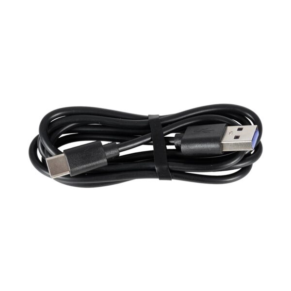 GLOBOSTAR® LUCORA 76556 Μοντέρνο Επιτραπέζιο Φωτιστικό Γραφείου με Ασύρματη Φόρτιση 10W 2A & 4W Bluetooth Ηχείο LED 3W 300lm 120° DC 5V με USB-C IP20 Ρυθμιζόμενο Λευκό CCT με Αφή 2700K/4500K/6000K Dimmable – Sanan SMD Chip – Μαύρο – Μ12 x Π12 x Υ32cm – 2 Χρόνια Εγγύηση