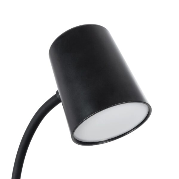 GLOBOSTAR® LUCORA 76556 Μοντέρνο Επιτραπέζιο Φωτιστικό Γραφείου με Ασύρματη Φόρτιση 10W 2A & 4W Bluetooth Ηχείο LED 3W 300lm 120° DC 5V με USB-C IP20 Ρυθμιζόμενο Λευκό CCT με Αφή 2700K/4500K/6000K Dimmable – Sanan SMD Chip – Μαύρο – Μ12 x Π12 x Υ32cm – 2 Χρόνια Εγγύηση