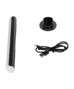 GLOBOSTAR® DIGICOLUMN 76562 Μοντέρνο Επιτραπέζιο Γραμμικό Ψηφιακό Φωτιστικό Digital Pixel Symphony Bar με WiFi Εφαρμογή LED 1.5W 90lm 120° DC 5V με USB-C & Επαναφορτιζόμενη Μπαταρία LiPo 601045 3.7V 280mAh IP20 Πολύχρωμο RGB Dimmable – Μαύρο – Μ5.6 x Π5.6 x Υ21.1cm – 2 Χρόνια Εγγύηση