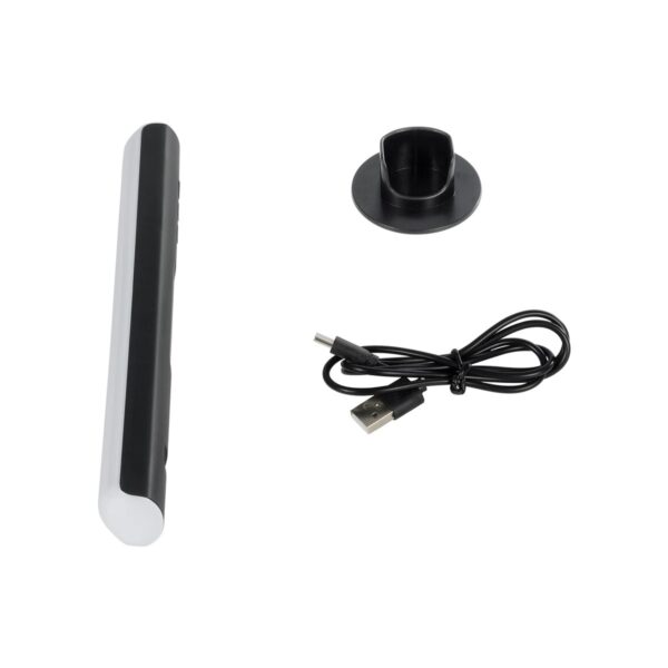 GLOBOSTAR® DIGICOLUMN 76562 Μοντέρνο Επιτραπέζιο Γραμμικό Ψηφιακό Φωτιστικό Digital Pixel Symphony Bar με WiFi Εφαρμογή LED 1.5W 90lm 120° DC 5V με USB-C & Επαναφορτιζόμενη Μπαταρία LiPo 601045 3.7V 280mAh IP20 Πολύχρωμο RGB Dimmable – Μαύρο – Μ5.6 x Π5.6 x Υ21.1cm – 2 Χρόνια Εγγύηση