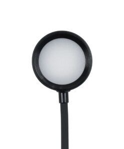 GLOBOSTAR® OLDY 76563 Μοντέρνο Επιτραπέζιο Φωτιστικό Γραφείου με Ασύρματη Φόρτιση 15W 3A, 5W Bluetooth Ηχείο & Ψηφιακό Ρολόι LED 3W 300lm 120° DC 5V με USB-C IP20 Ρυθμιζόμενο Λευκό CCT με Αφή 2700K/4500K/6000K Dimmable – Sanan SMD Chip – Μαύρο – Μ13 x Π25 x Υ43cm – 2 Χρόνια Εγγύηση