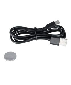 GLOBOSTAR® ZENTIME 76564 Μοντέρνο Επιτραπέζιο Φωτιστικό Γραφείου με Ασύρματη Φόρτιση 10W 2A & Ψηφιακό Ρολόι LED 3.5W 350lm 120° DC 5V με USB-C IP20 Ρυθμιζόμενο Λευκό CCT με Αφή 2700K/4500K/6000K Dimmable – Sanan SMD Chip – Μαύρο – Μ18 x Π12 x Υ40cm – 2 Χρόνια Εγγύηση