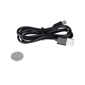 GLOBOSTAR® ZENTIME 76564 Μοντέρνο Επιτραπέζιο Φωτιστικό Γραφείου με Ασύρματη Φόρτιση 10W 2A & Ψηφιακό Ρολόι LED 3.5W 350lm 120° DC 5V με USB-C IP20 Ρυθμιζόμενο Λευκό CCT με Αφή 2700K/4500K/6000K Dimmable – Sanan SMD Chip – Μαύρο – Μ18 x Π12 x Υ40cm – 2 Χρόνια Εγγύηση
