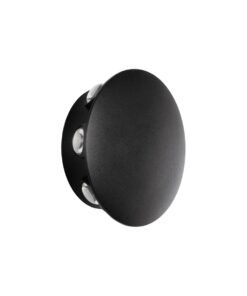 GLOBOSTAR® SOL 60796 Μοντέρνο Φωτιστικό Τοίχου – Απλίκα LED 16W 2000lm 30° AC 220-240V Αδιάβροχο IP65 Θερμό Λευκό 2700K – CREE XPE Chip & TÜV SÜD Driver – Μαύρο Ματ – Μ16 x Π5.5 x Υ16cm – 5 Χρόνια Εγγύηση