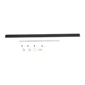 GLOBOSTAR® WALLBASE 77525 Γραμμική Μεταλλική Ροζέτα για Κρέμαση 4 Φωτιστικών – Μαύρο – Μ120 x Π5 x Υ2cm