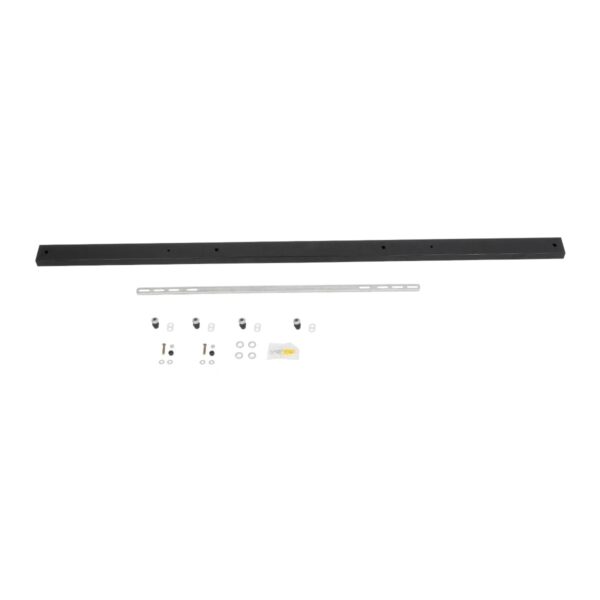 GLOBOSTAR® WALLBASE 77525 Γραμμική Μεταλλική Ροζέτα για Κρέμαση 4 Φωτιστικών – Μαύρο – Μ120 x Π5 x Υ2cm