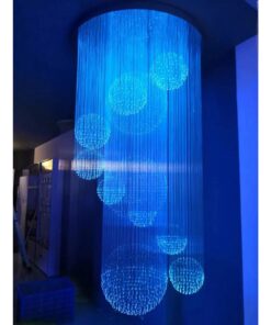 GLOBOSTAR® LUMOFIBRA 79613 Κιτ Συστήματος Οπτικής Ίνας με 150τεμ Φ1mm x Μ200cm & RF Ασύρματο Χειριστήριο LED 5W 200lm 1° AC 220-240V IP20 Πολύχρωμο RGB – Μ11.5 x Π9 x Υ4cm – 2 Χρόνια Εγγύηση