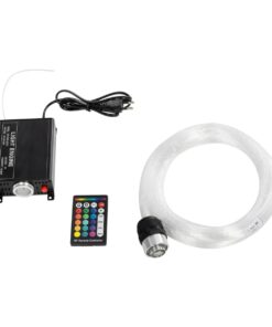 GLOBOSTAR® LUMOFIBRA 79613 Κιτ Συστήματος Οπτικής Ίνας με 150τεμ Φ1mm x Μ200cm & RF Ασύρματο Χειριστήριο LED 5W 200lm 1° AC 220-240V IP20 Πολύχρωμο RGB – Μ11.5 x Π9 x Υ4cm – 2 Χρόνια Εγγύηση