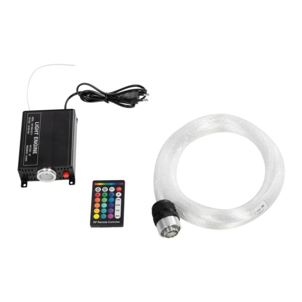 GLOBOSTAR® LUMOFIBRA 79613 Κιτ Συστήματος Οπτικής Ίνας με 150τεμ Φ1mm x Μ200cm & RF Ασύρματο Χειριστήριο LED 5W 200lm 1° AC 220-240V IP20 Πολύχρωμο RGB – Μ11.5 x Π9 x Υ4cm – 2 Χρόνια Εγγύηση